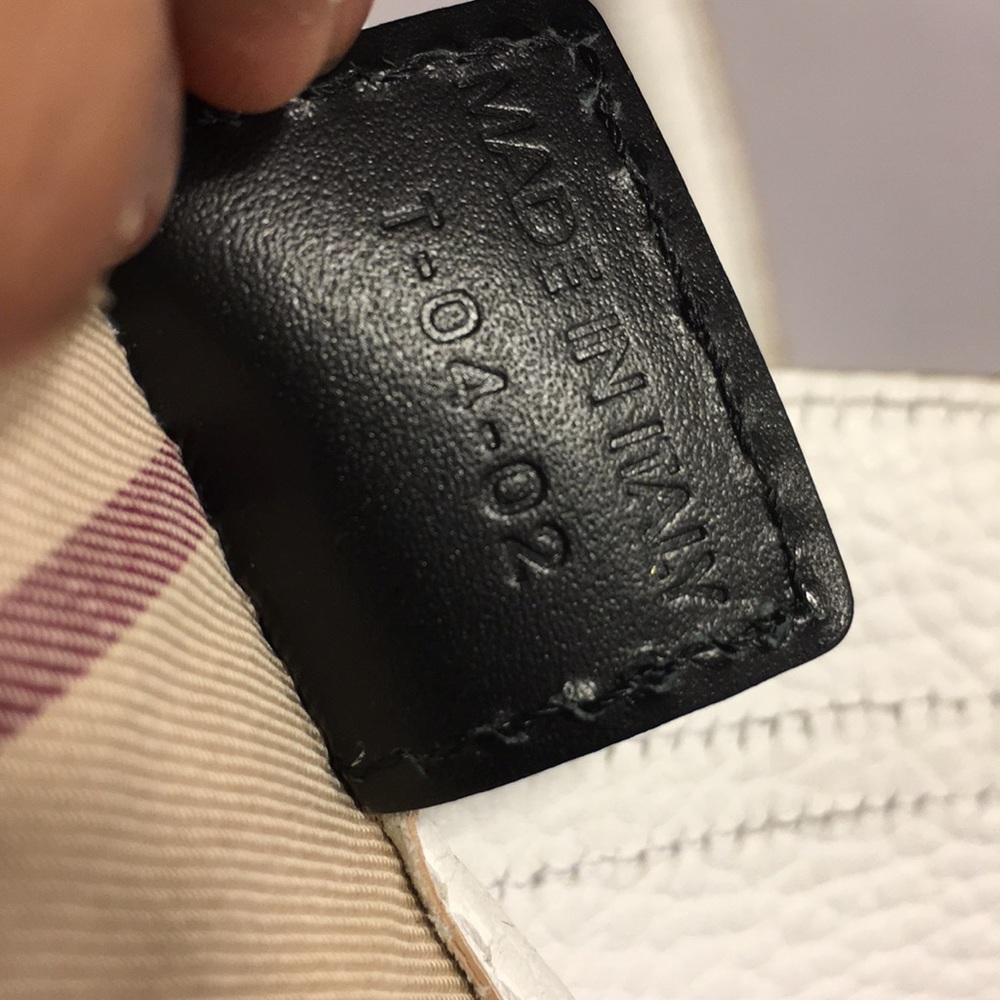 Vintage BURBERRY OFF WHITE Leather Handbag - Picture 7 of 8